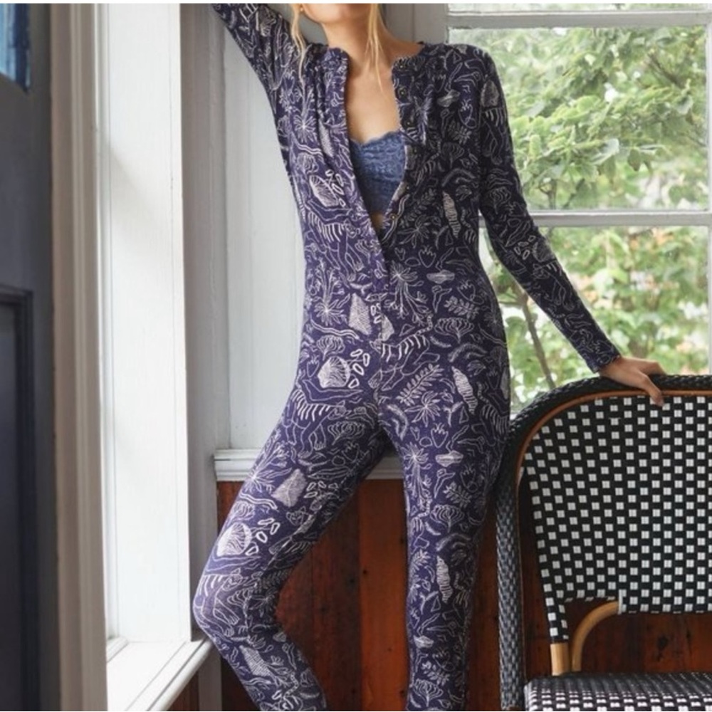 Anthropologie Adele Prost Fern Lounge Jumpsuit